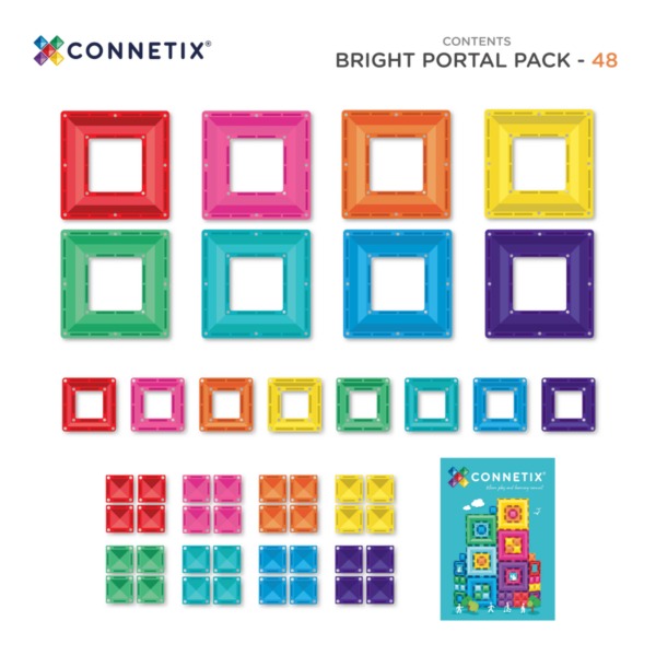 connetix - Magnetbausteine Bright Portal Pack 48-tlg.