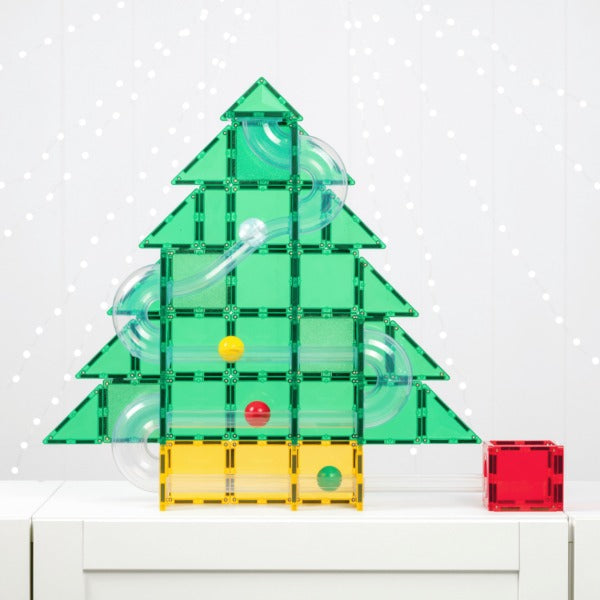 connetix - Magnetbausteine Christmas Tree Ball Run 71-tlg.