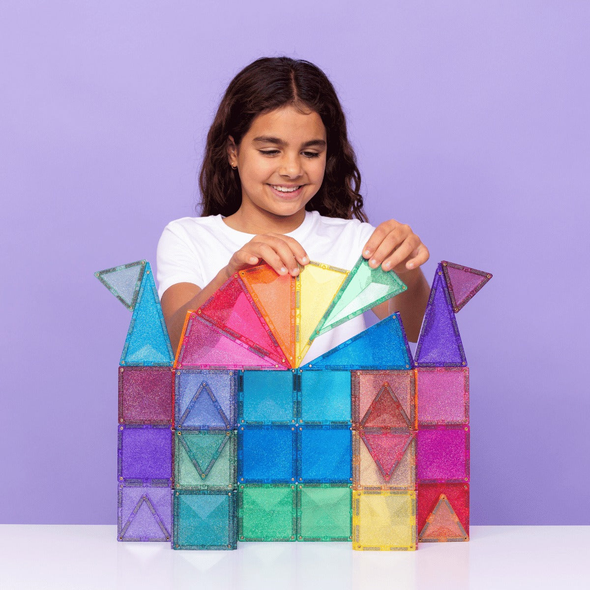 connetix - Magnetbausteine Glitter Castle Pack 48-tlg.