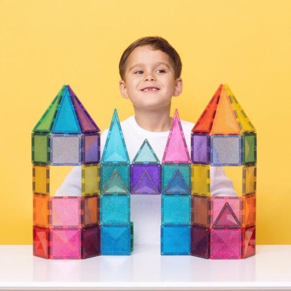 connetix - Magnetbausteine Glitter Castle Pack 48-tlg.
