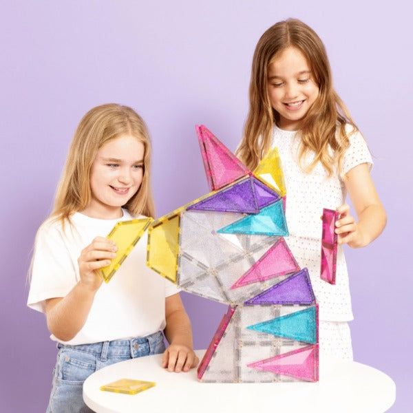 connetix - Magnetbausteine Glitter Unicorn Pack 56-tlg.