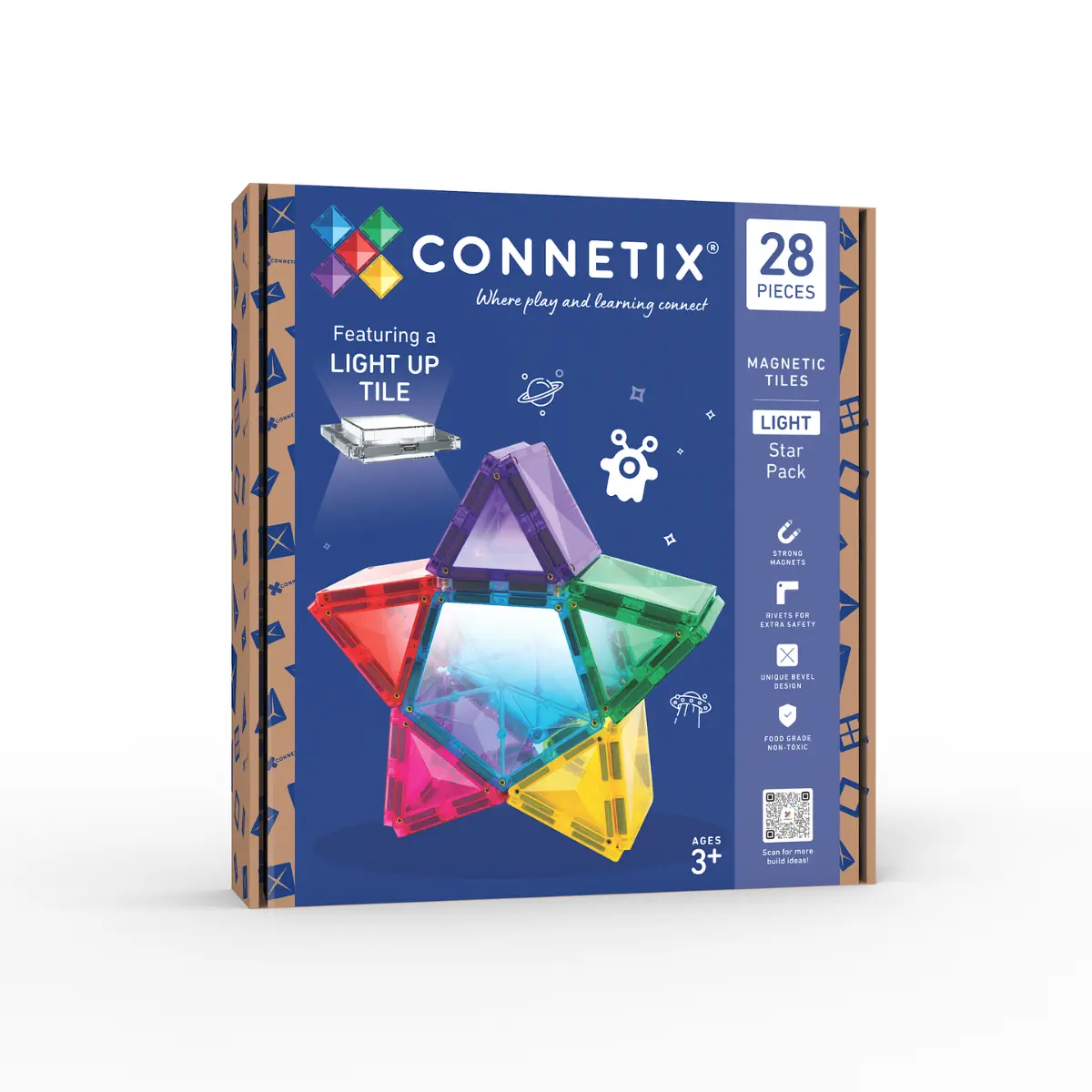connetix - Magnetbausteine Light Star Pack 28-tlg.