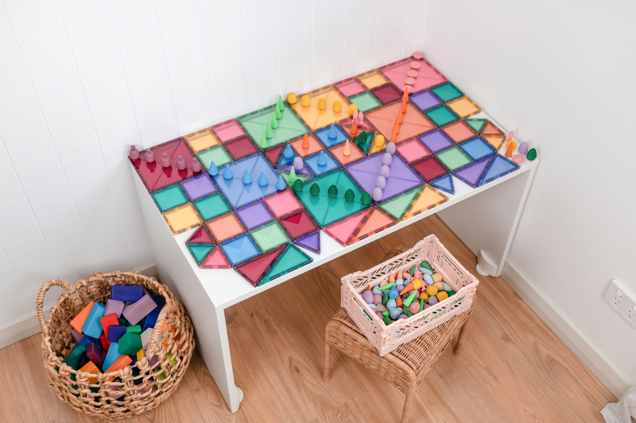 connetix - Magnetbausteine Pastel Starter Pack 64-tlg.