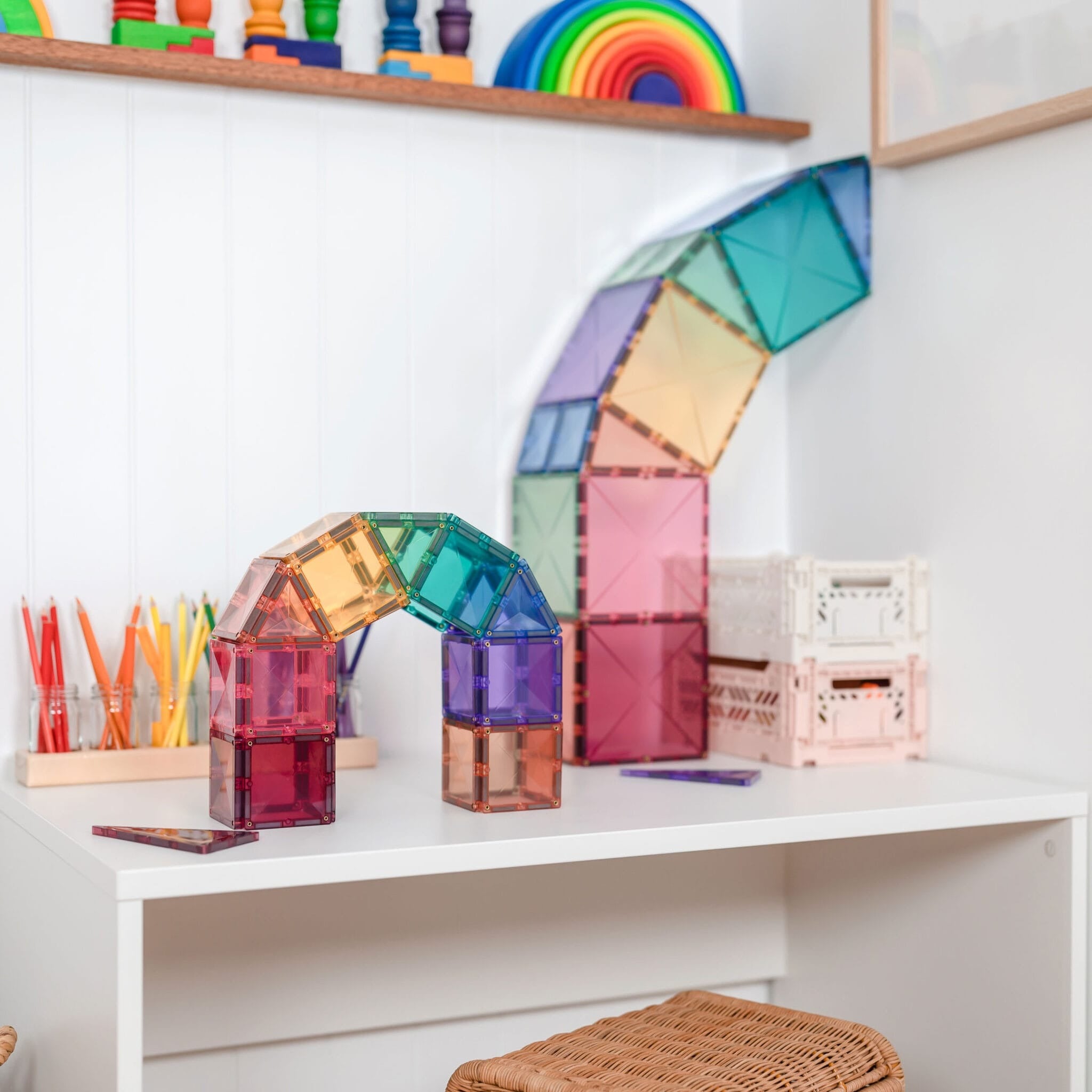 connetix - Magnetbausteine Pastel Starter Pack 64-tlg.