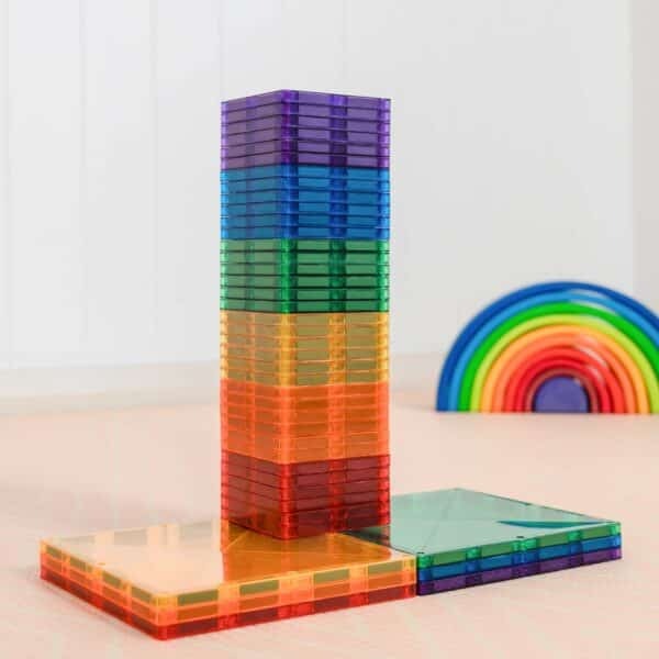 connetix - Magnetbausteine Rainbow Square Pack 42-tlg.