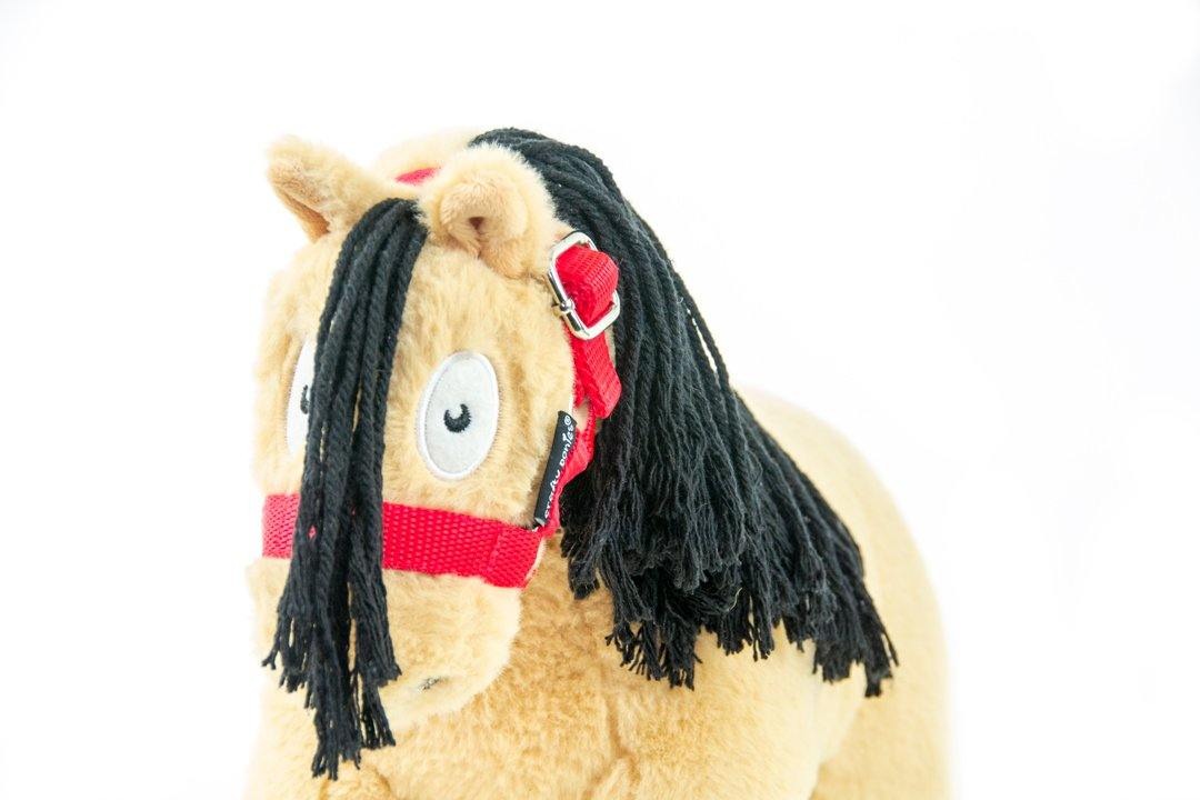Crafty Ponies - Halfter für Kuschelpferde rot
