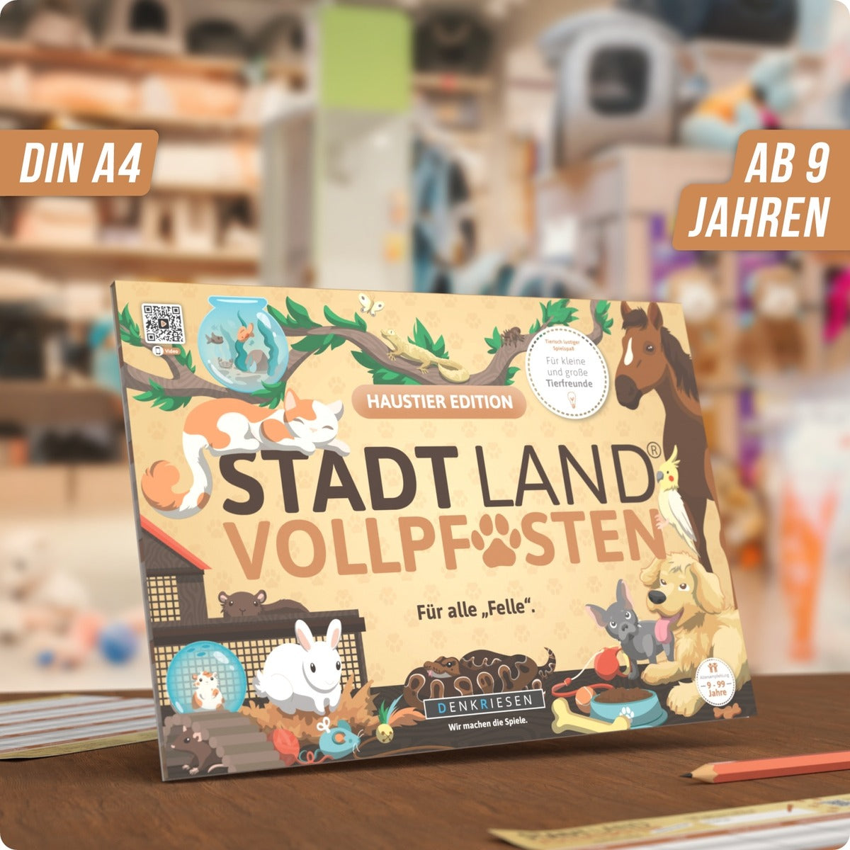 DENKRIESEN - STADT LAND VOLLPFOSTEN Spielblock Haustier-Edition