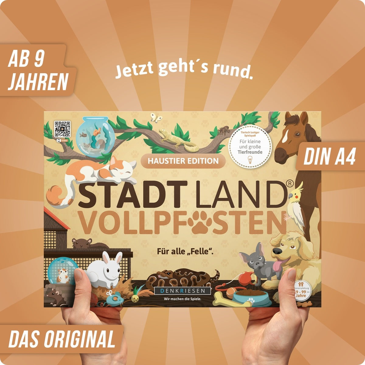 DENKRIESEN - STADT LAND VOLLPFOSTEN Spielblock Haustier-Edition