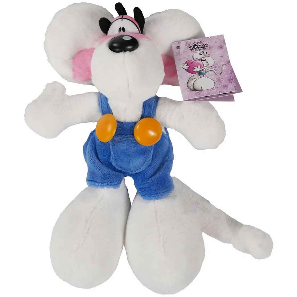 Diddl - Plüschtier Latzhose Blau 20cm