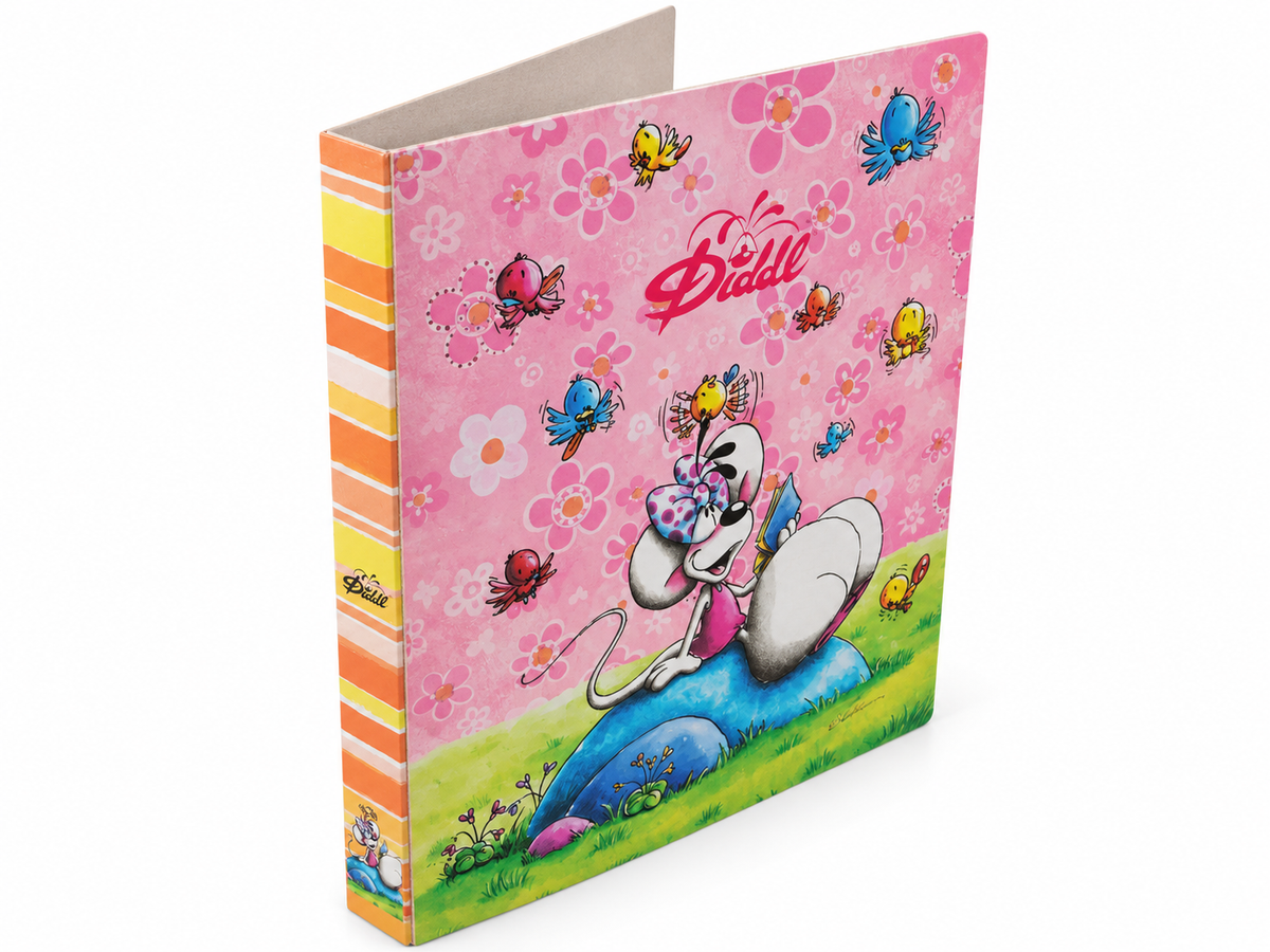Diddl - Ringbuchordner aus Karton A4 Rosa
