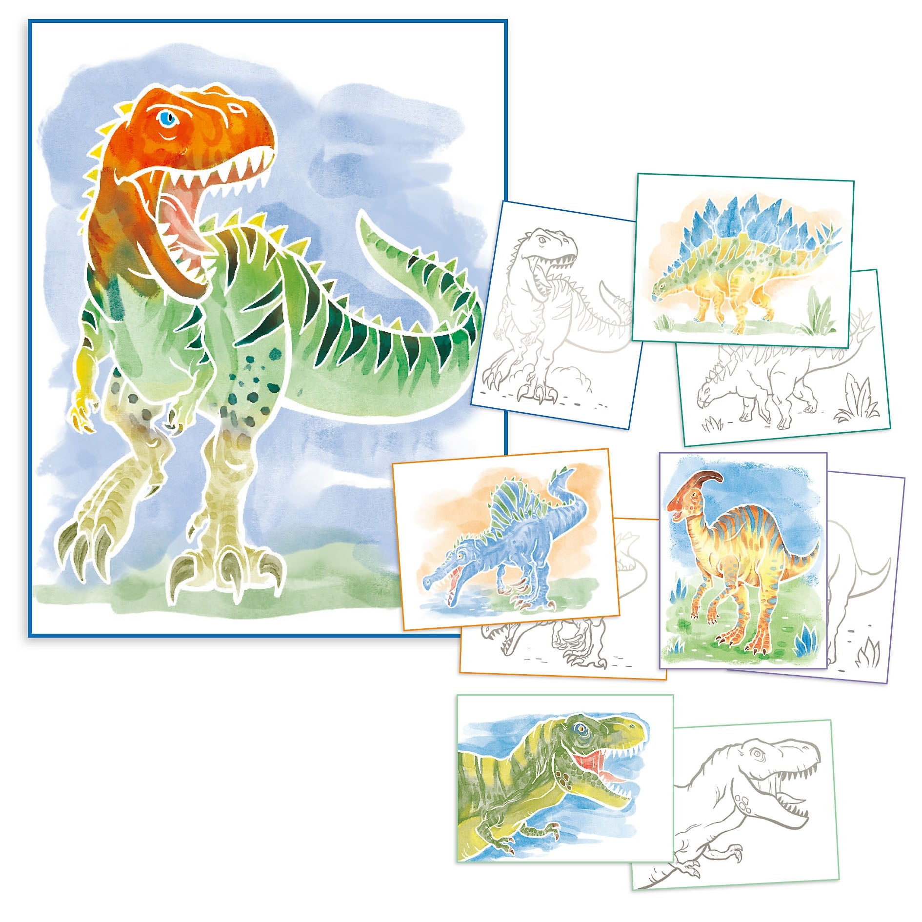 DINO WORLD - Colour Me Up Paper