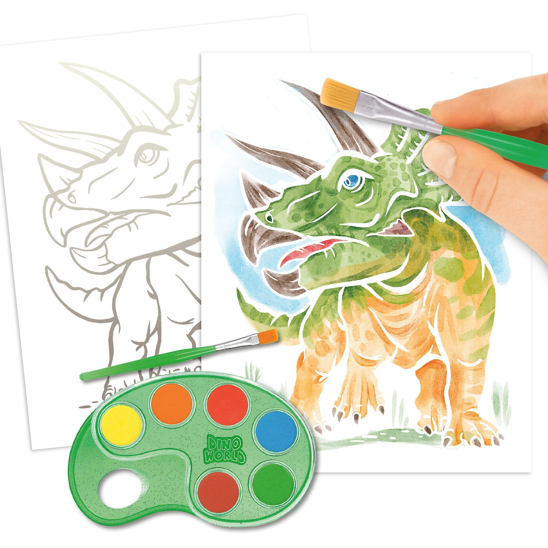 DINO WORLD - Colour Me Up Paper