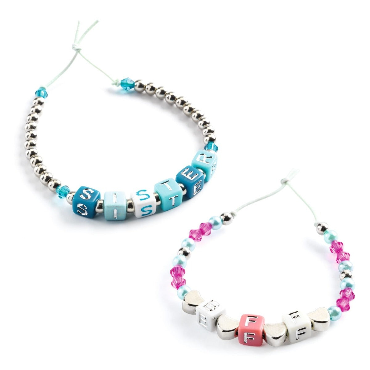 Djeco - Schmuck basteln: Buchstaben Silber