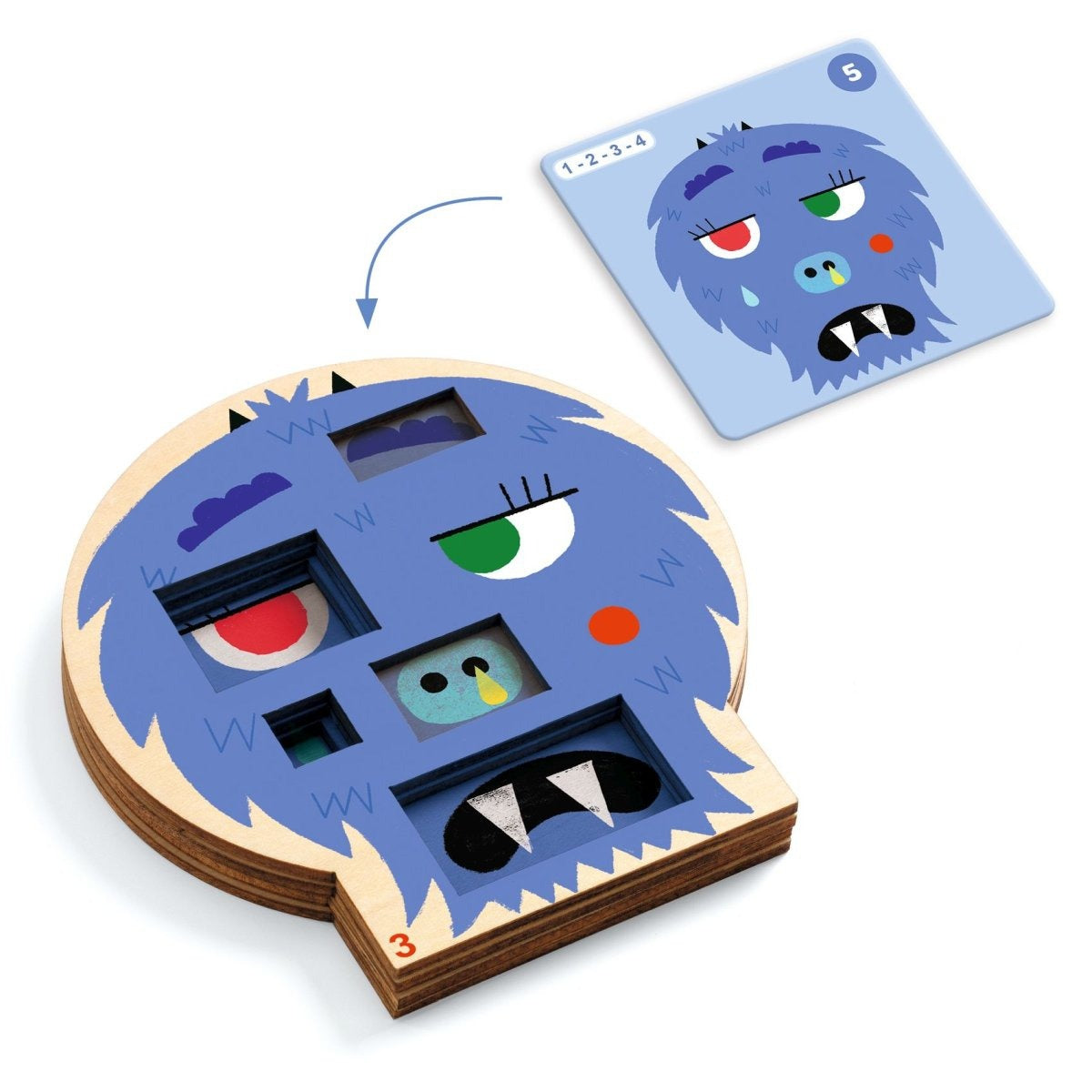 Djeco - Spiel: SOLOGIC Crazy faces
