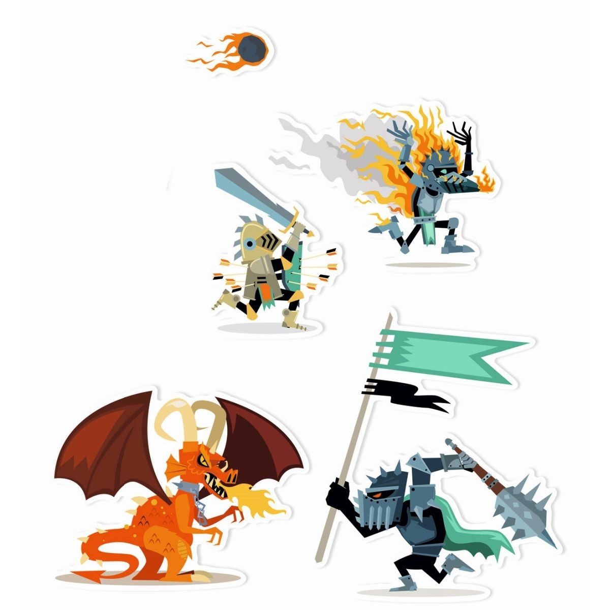 Djeco - Sticker: Ritter