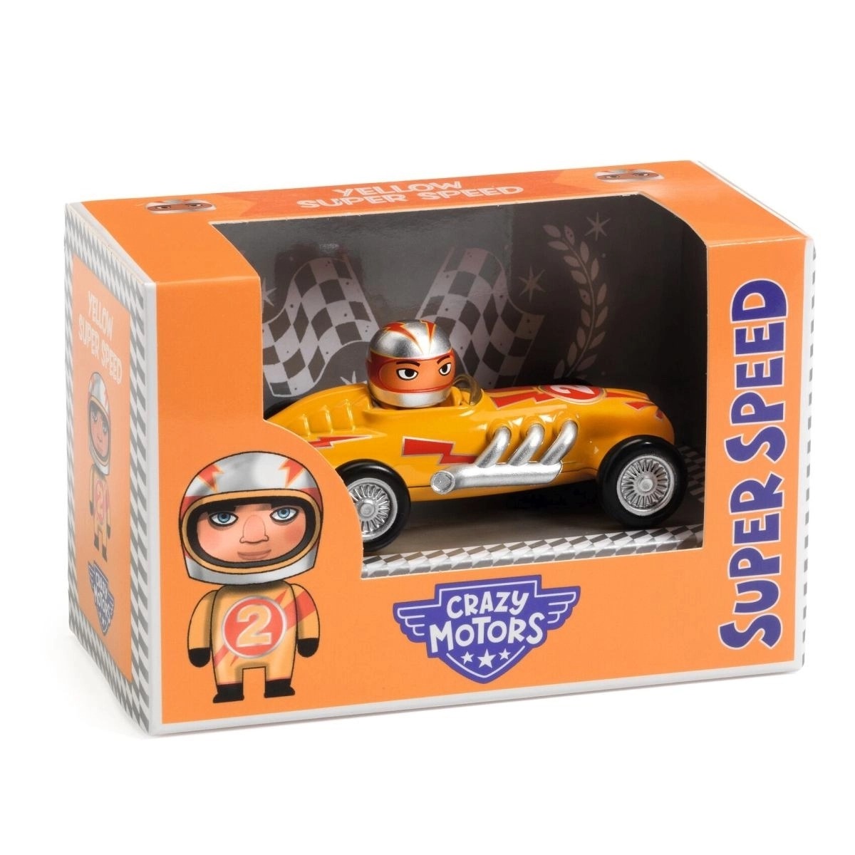 Djeco - Crazy Motors: Gelber Flitzer