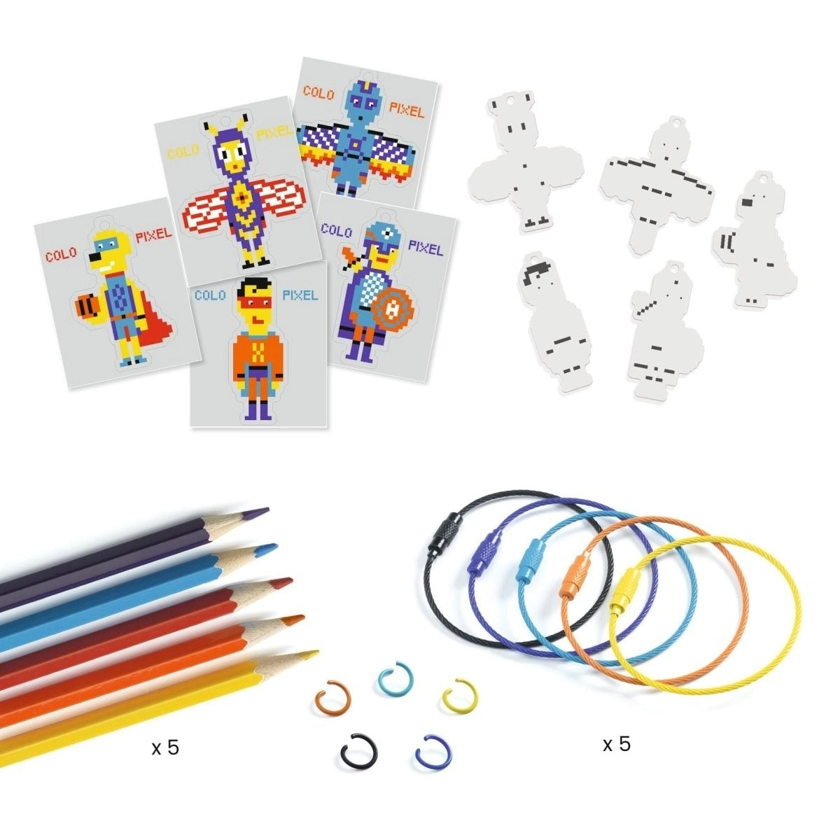Djeco - DIY: Pixel Kunst Helden