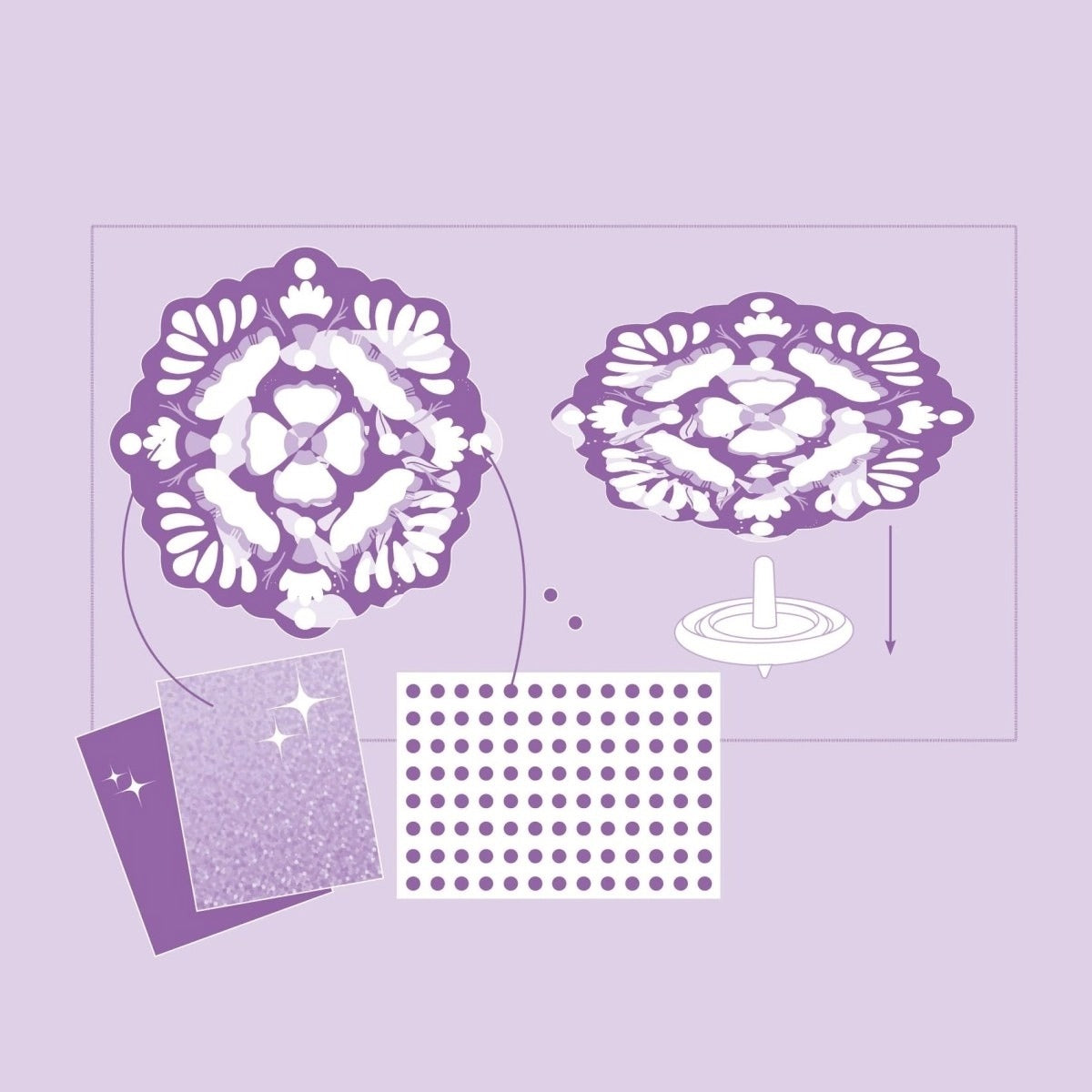 Djeco - DIY: Kreisel Flower Power