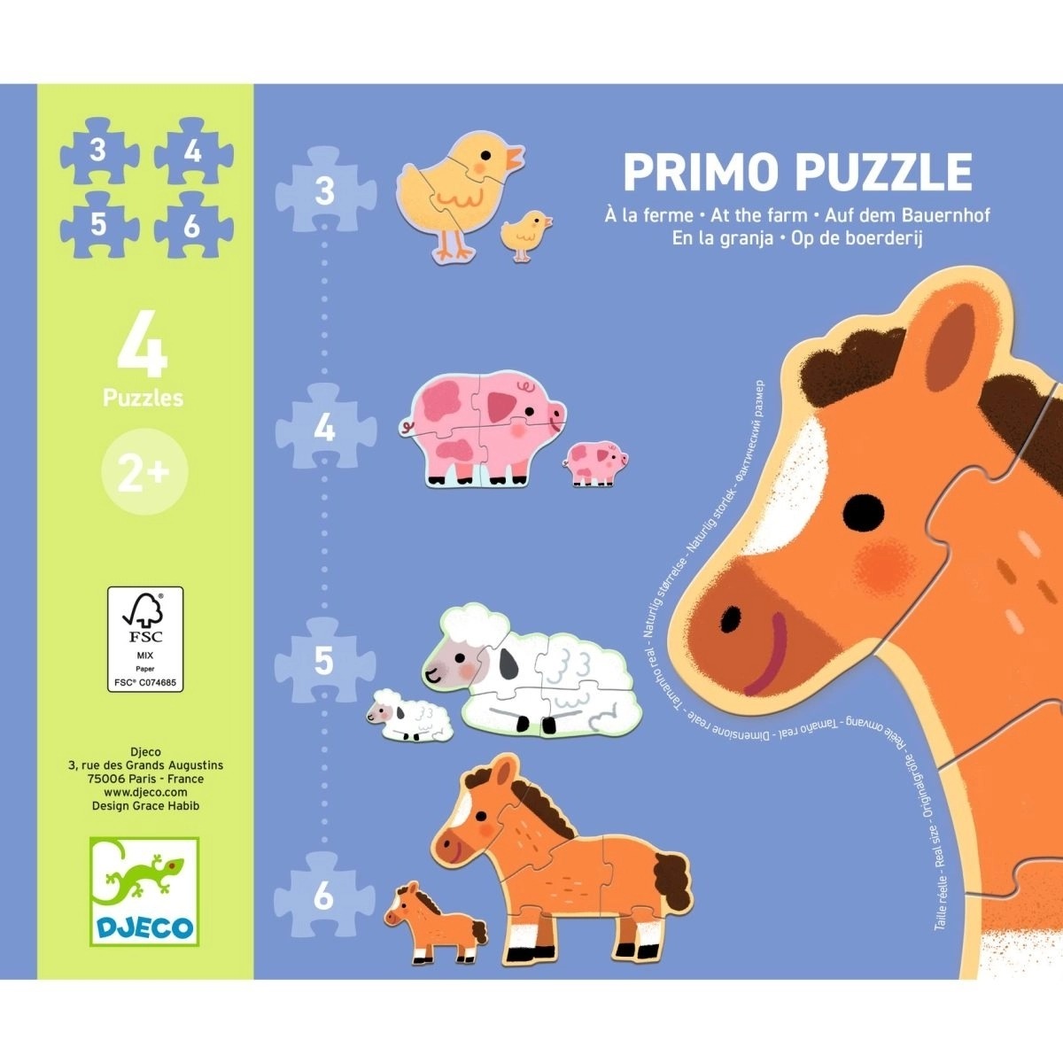 Djeco - Erste Puzzle: Bauernhof