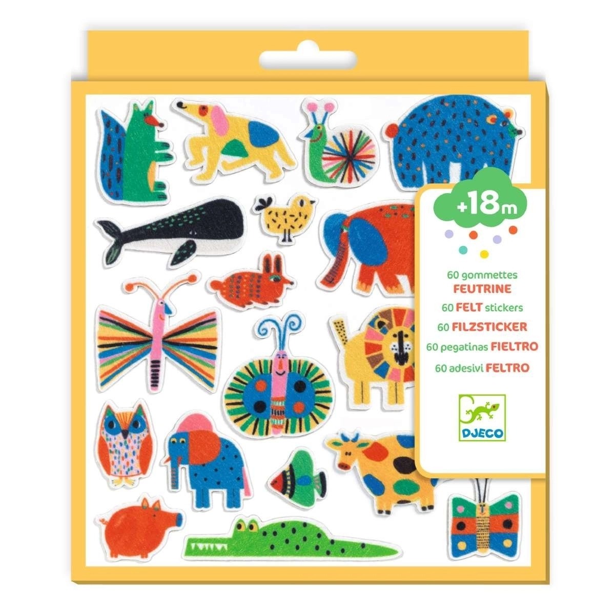 Djeco - Filzsticker Tiere