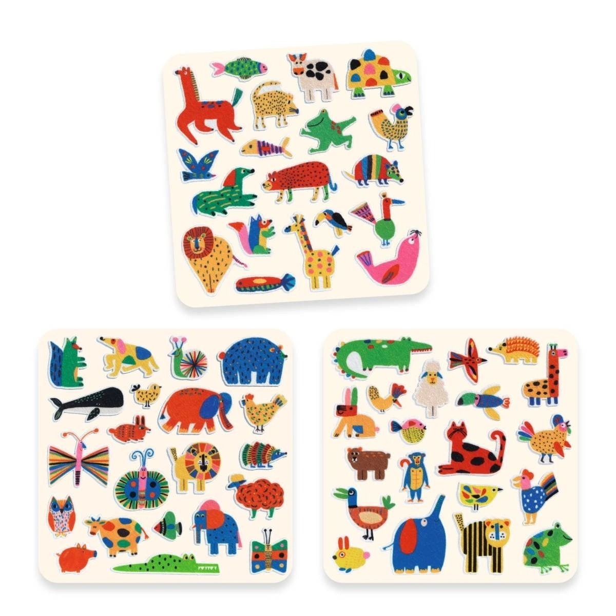 Djeco - Filzsticker Tiere