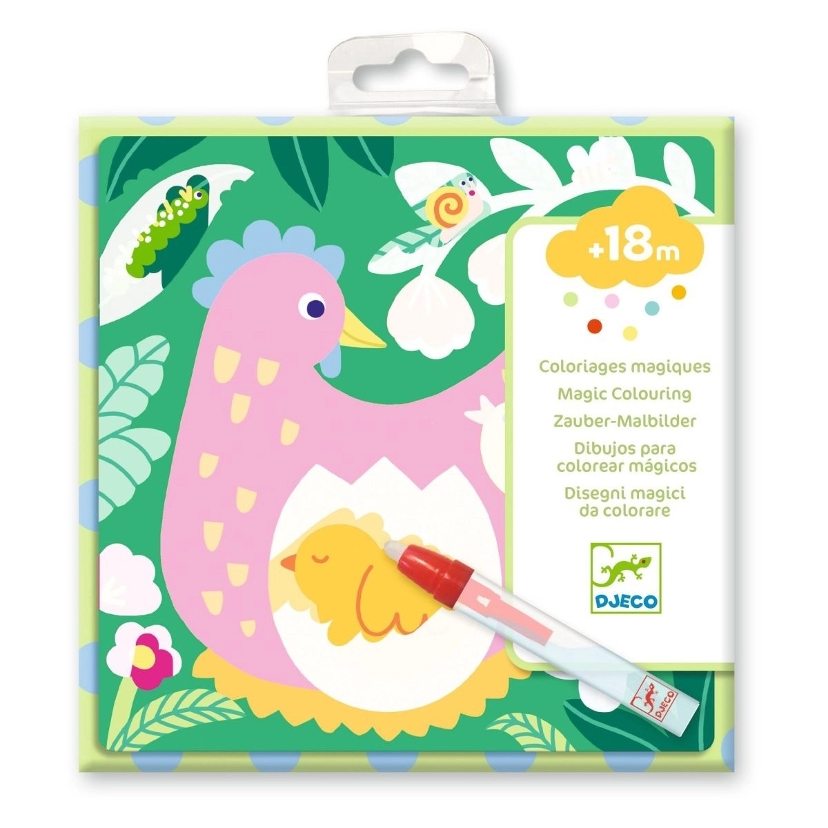 Djeco - Magisches Ausmalen: Gartentierbabys