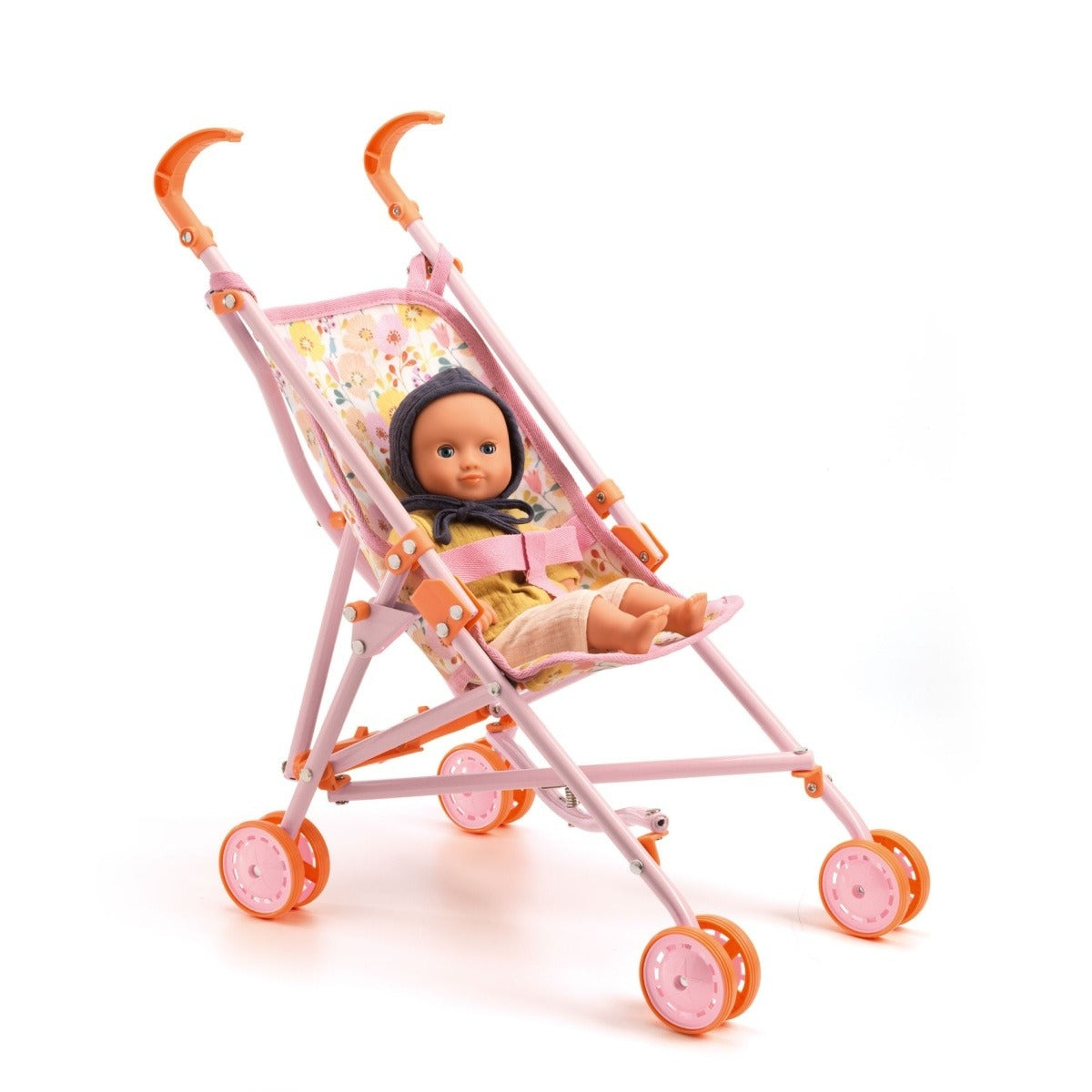 Djeco - Puppenbuggy Flowers 54cm