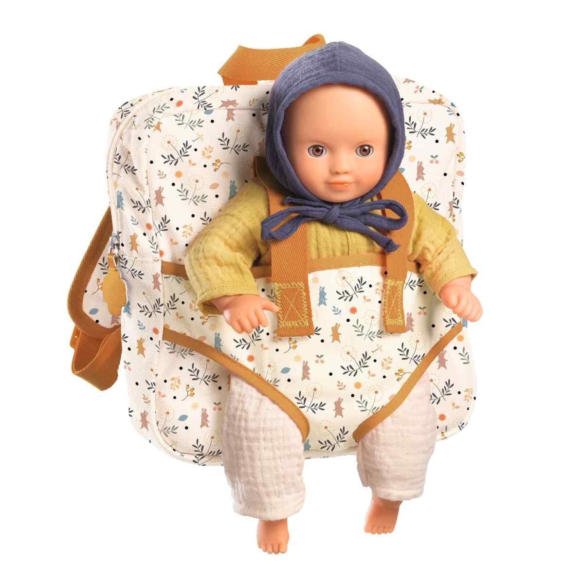 Djeco - Rucksack mit Puppentrage