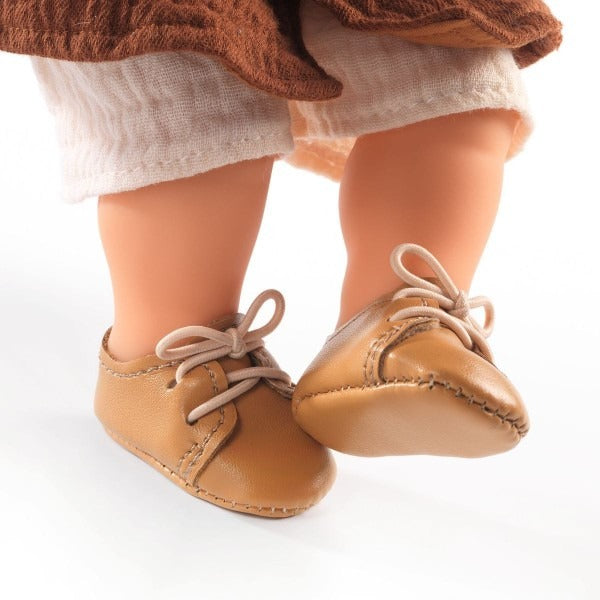 Djeco - Puppenschuhe braun