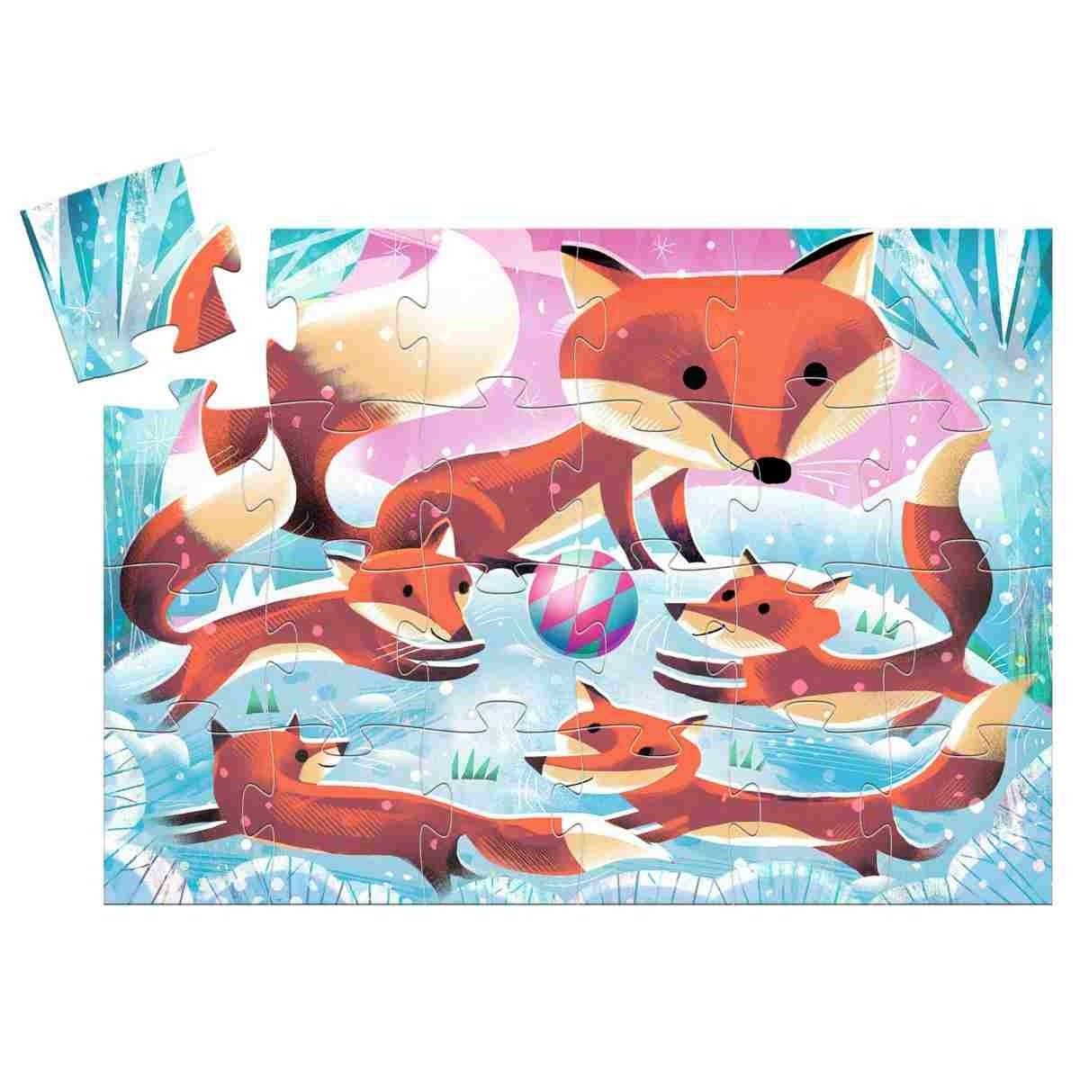 Djeco - Puzzle Fuchs - 24 Teile