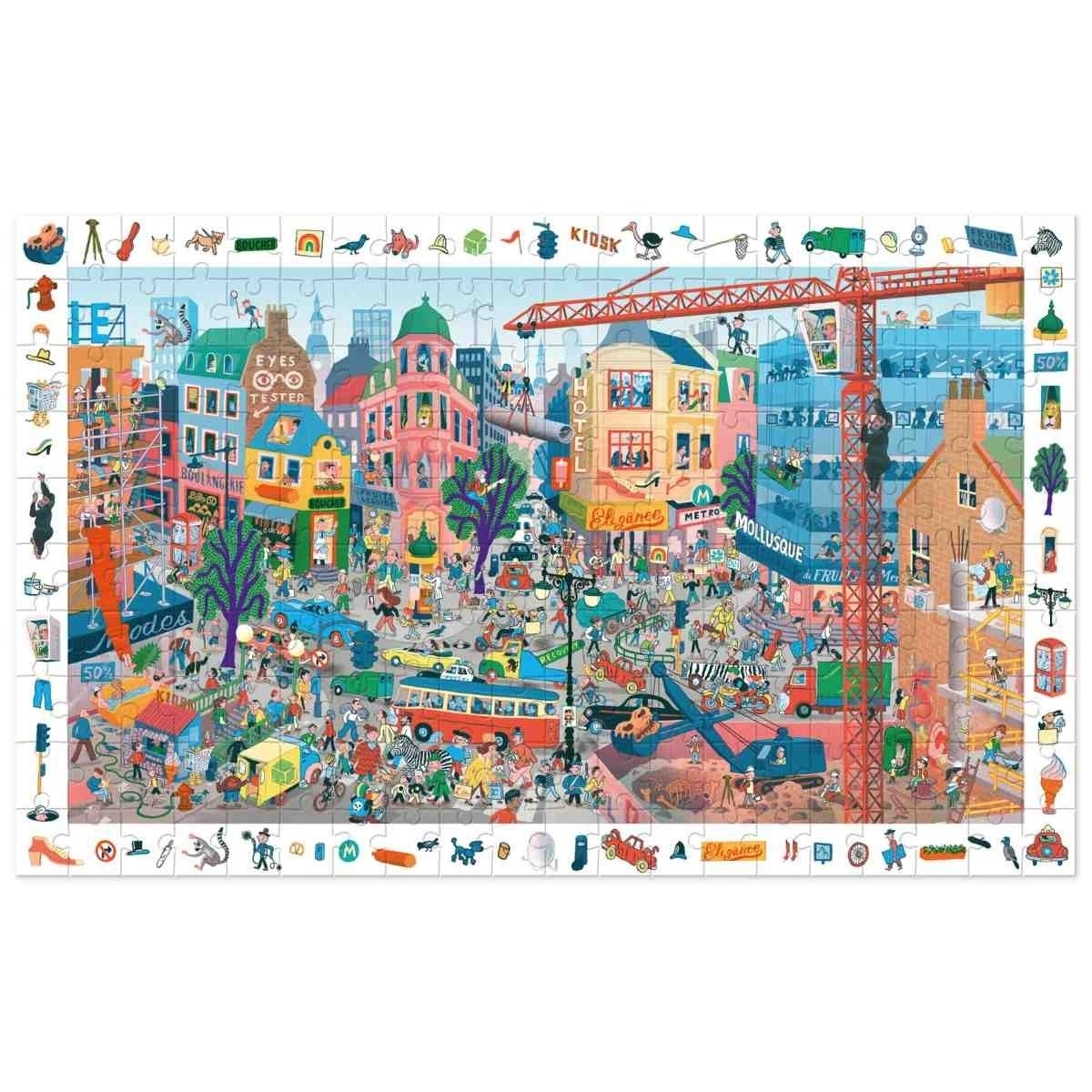Djeco -  Wimmelpuzzle: Stadt