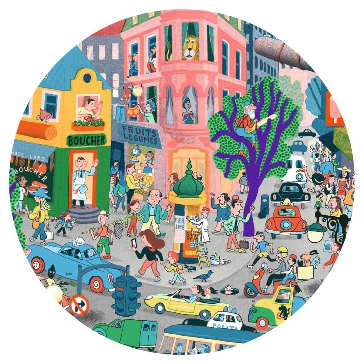 Djeco -  Wimmelpuzzle: Stadt