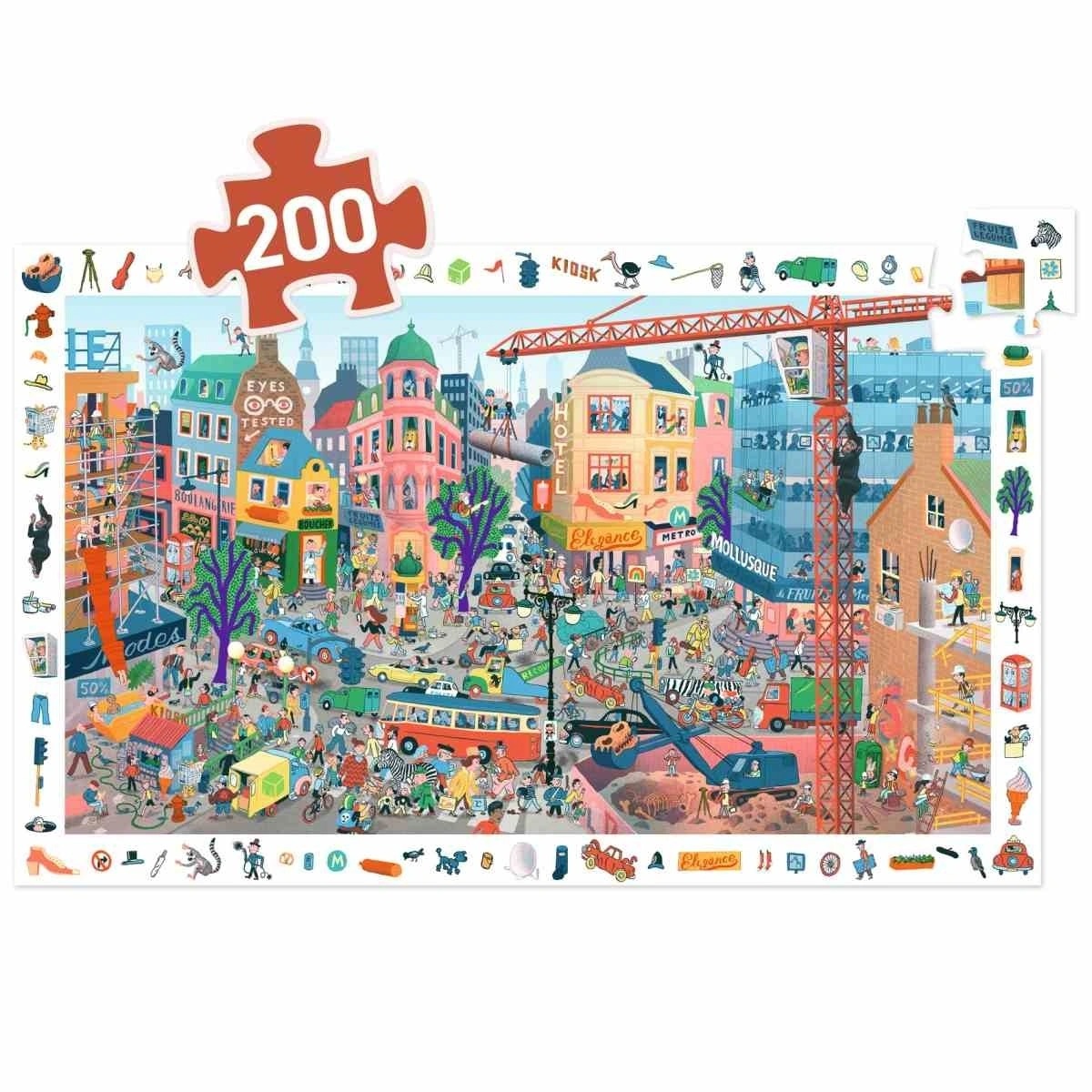 Djeco -  Wimmelpuzzle: Stadt