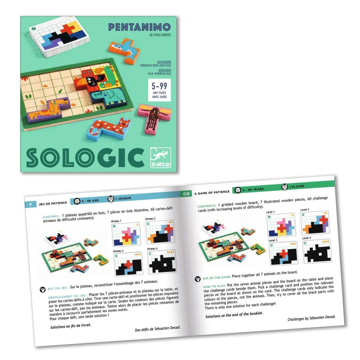Djeco - Spiel: SOLOGIC Pentanimo