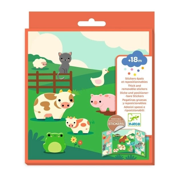 Djeco - Sticker: Bauernhoftiere