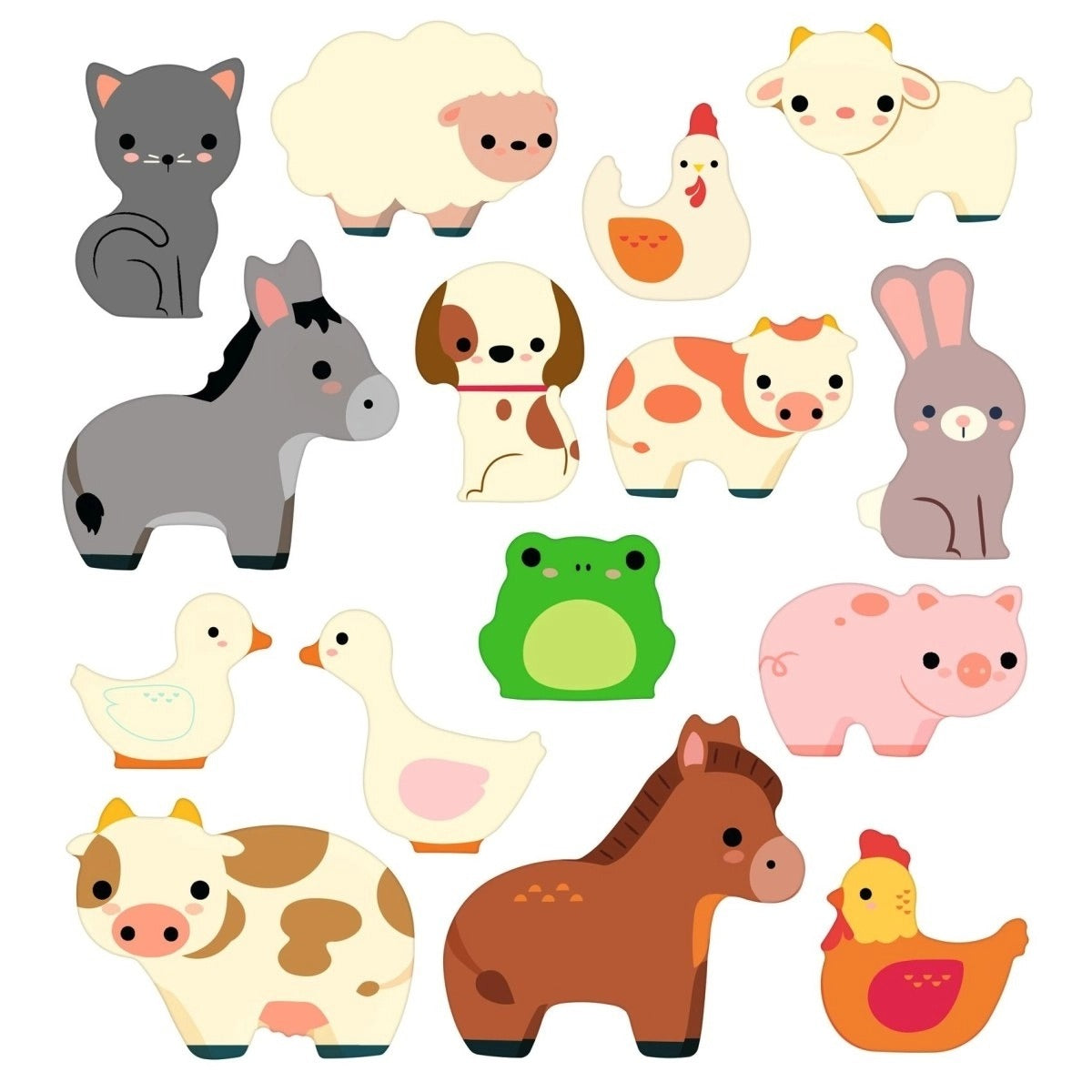 Djeco - Sticker: Bauernhoftiere