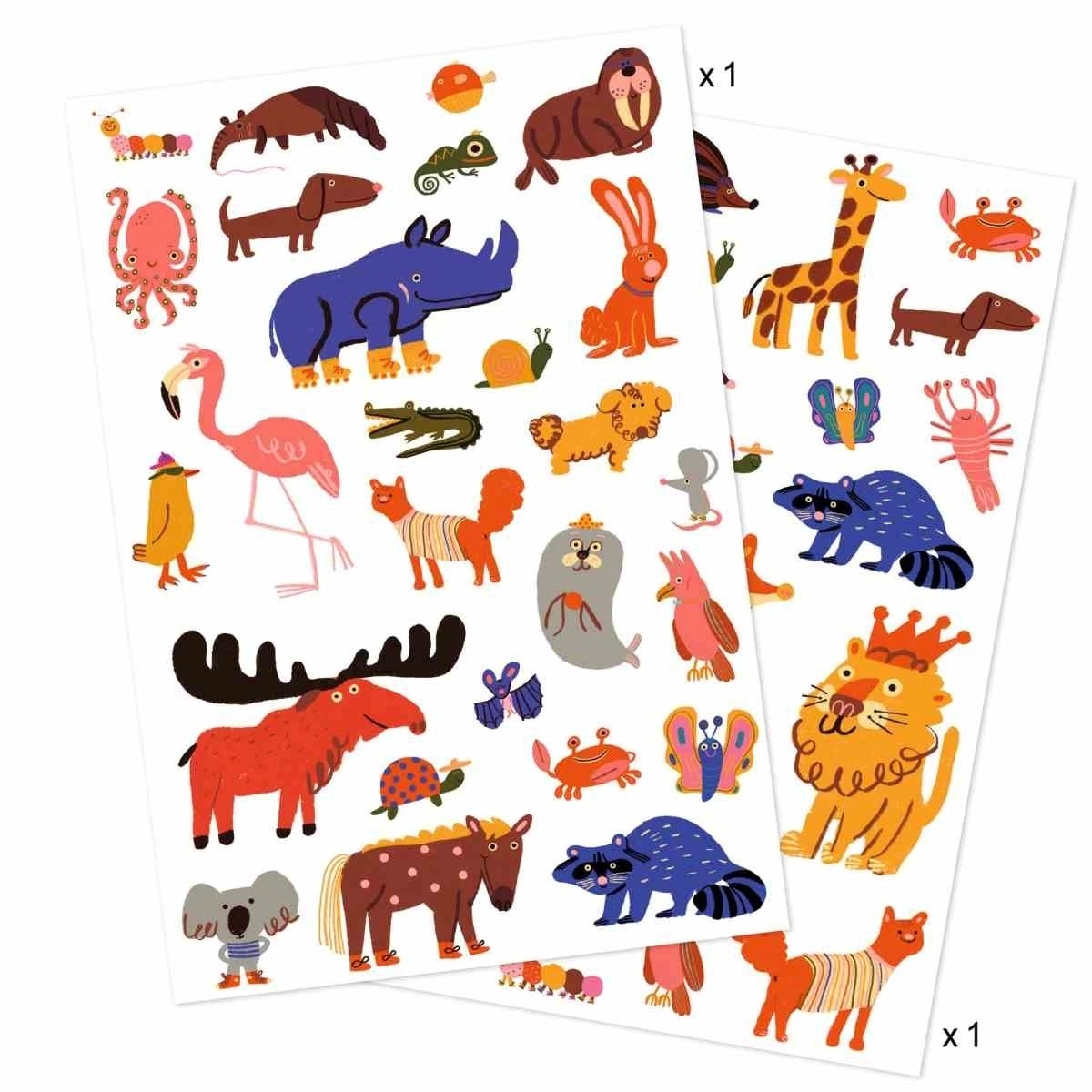 Djeco - Tattoos: Lustige Tiere