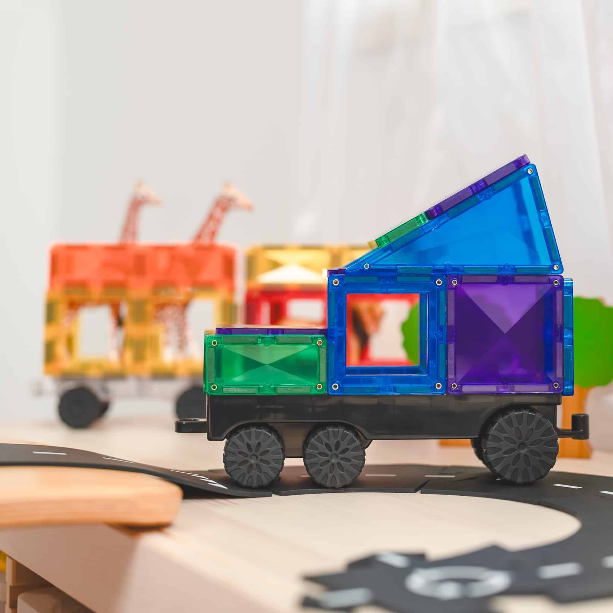 connetix - Magnetbausteine Rainbow Fahrzeuge Pack 50-tlg.