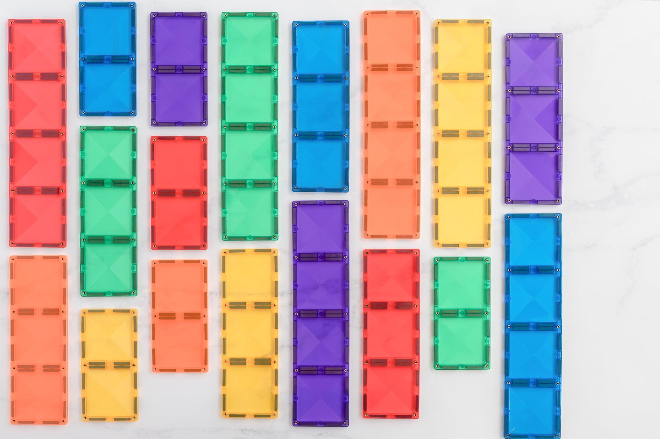 connetix - Magnetbausteine Rainbow Rectangle Pack 18-tlg.