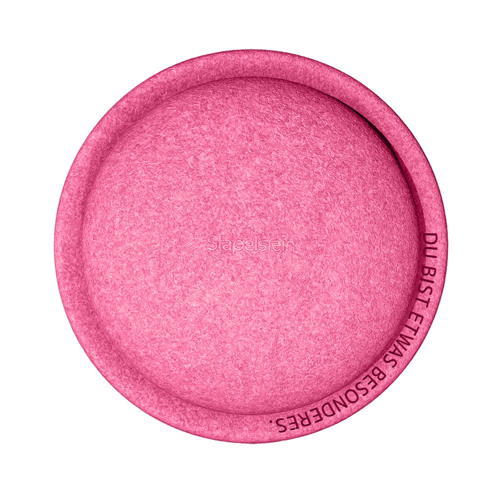 Stapelstein - Stapelstein mit Motivationsbotschaft - pink / Du bist etwas Besonderes.