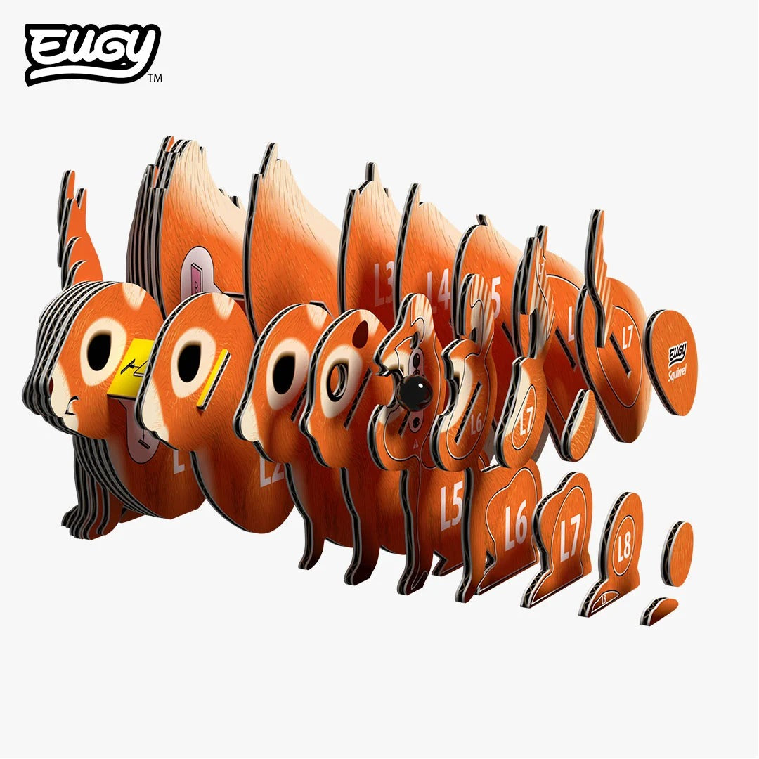 Eugy - 3D Bastelset Eichhörnchen