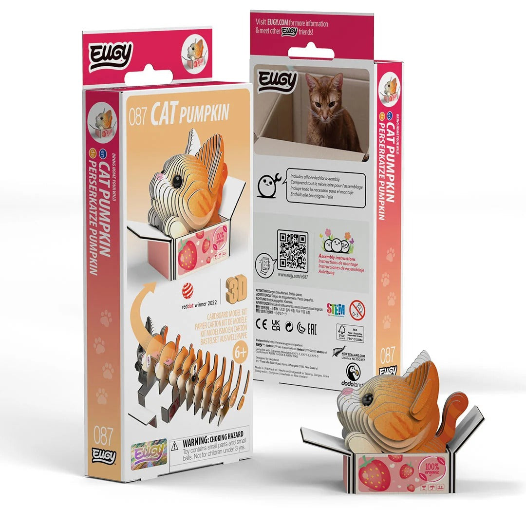 Eugy - 3D Bastelset Katze Pumpkin