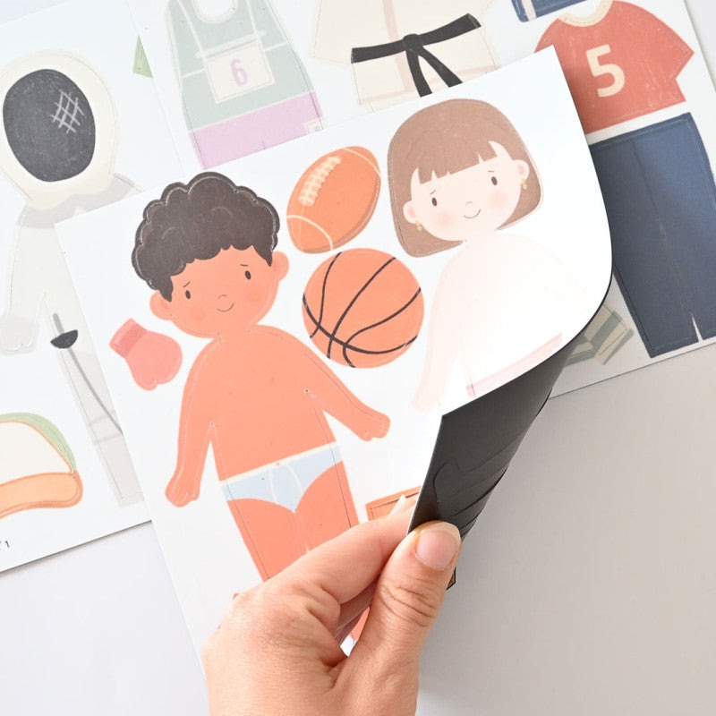 Ferflex - Magnetspiel Silhouette zum Anziehen: Sport