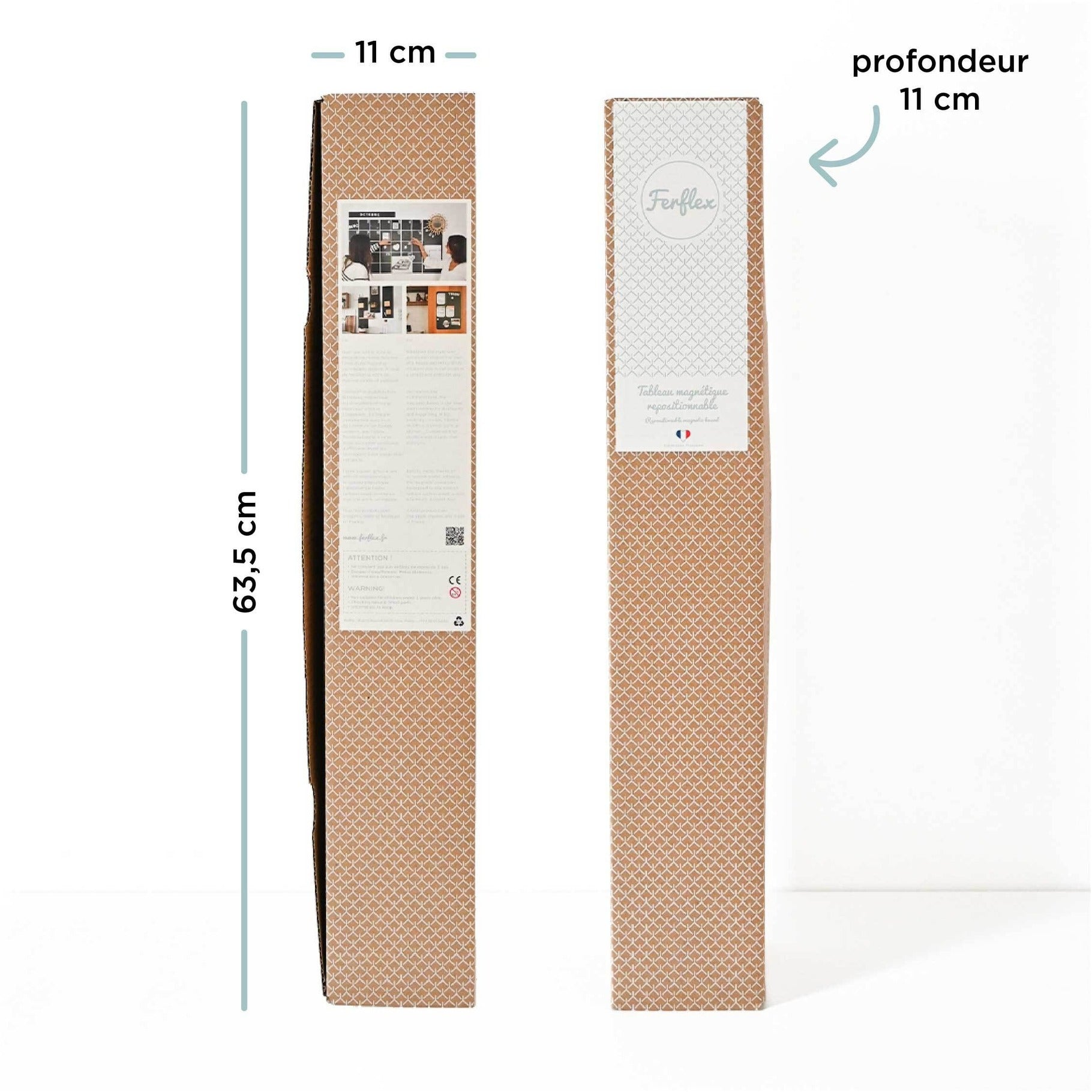 Ferflex - Magnettafel eckig rosa 90x57 cm