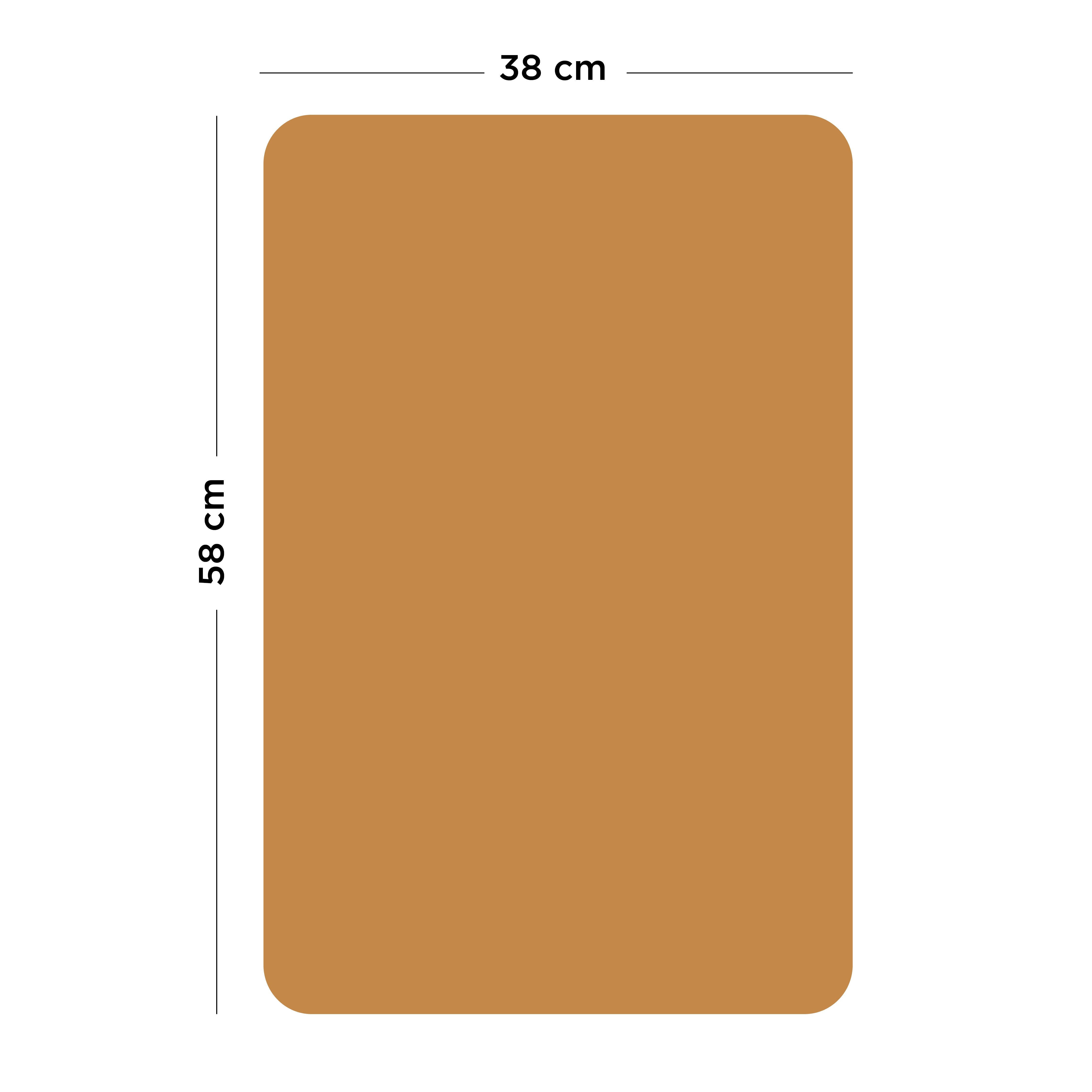 Ferflex - Magnettafel eckig caramel 57x90cm
