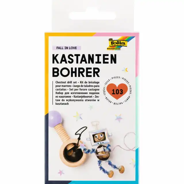 folia - Kastanienbohrer-Set aus Holz