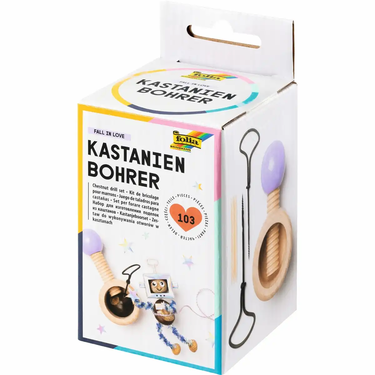 folia - Kastanienbohrer-Set aus Holz