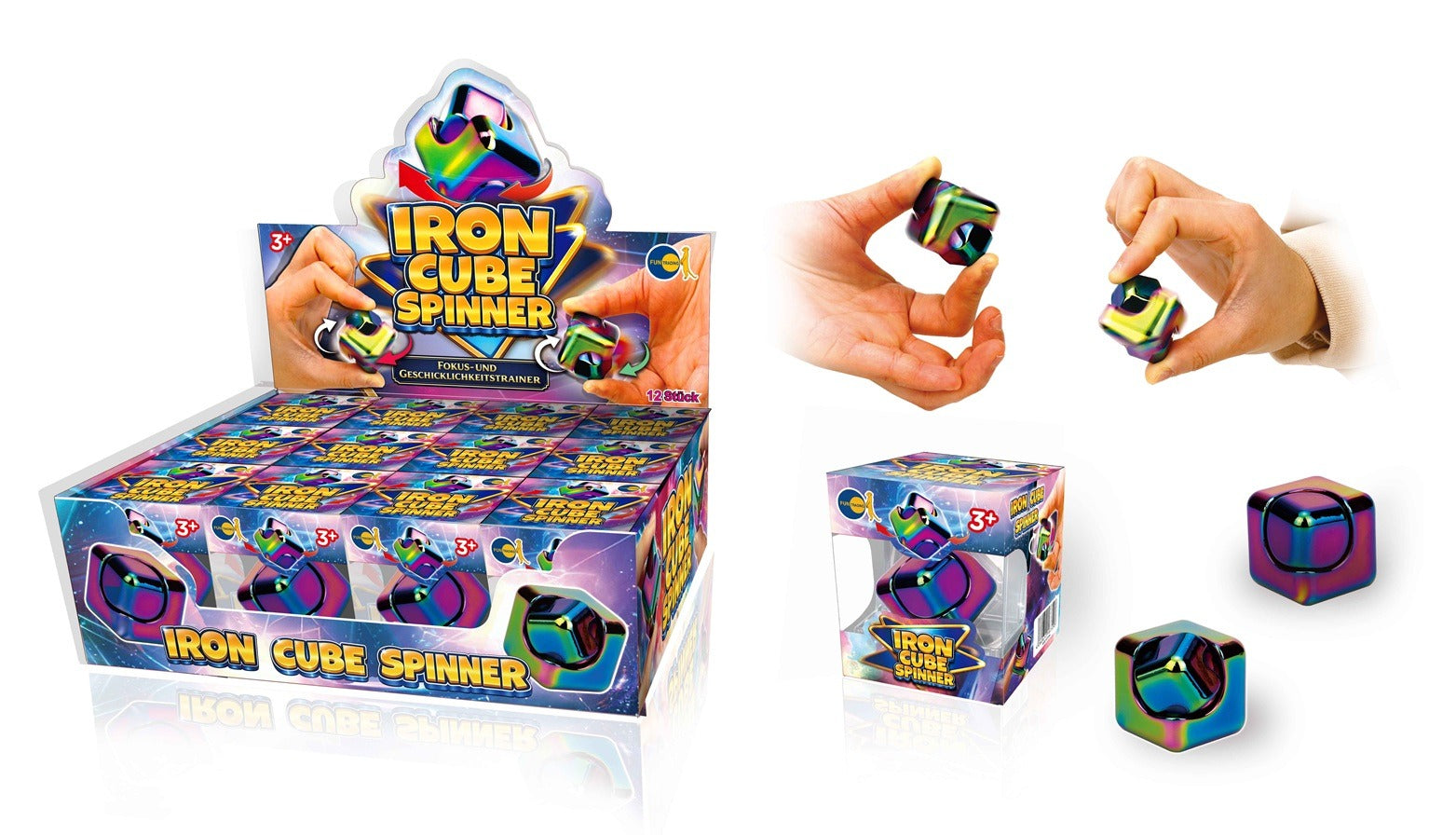 Fun Trading - Fidget: Iron Cube Spinner
