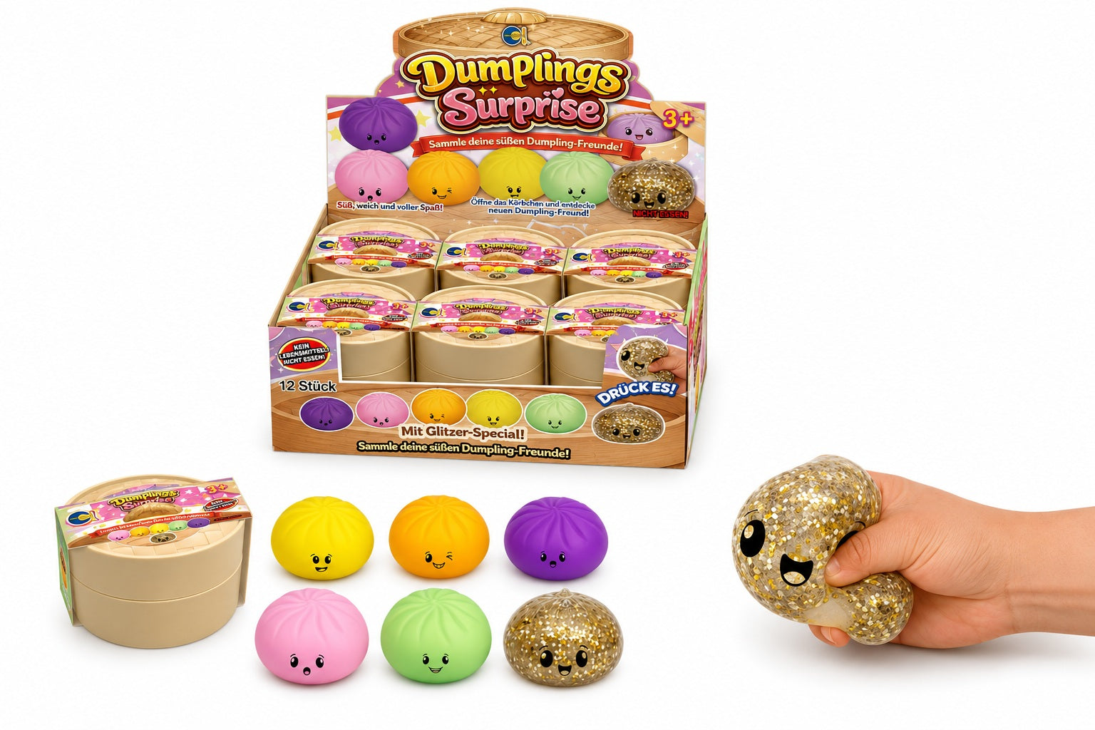 Fun Trading - Fidget: Mystery Dumpling Pastell 8,5cm