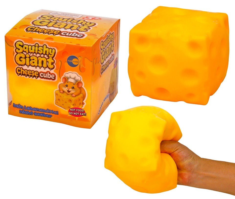 Fun Trading - Squishy Giant Cheese Cube 11cm